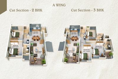 Image of 1227 Sq.ft 2 BHK Apartment / Flat for sale in Venkatesh Lake Town D 6 Wing A And B, Katraj, Pune for Rs. 17300000