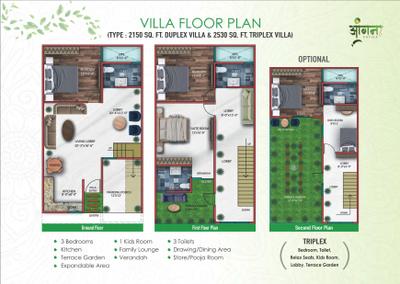 Image of 2160 Sq.ft 4 BHK Independent House for sale in Aangan Vatika, Noida Extension, Greater Noida for Rs. 9000000