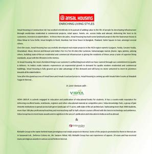 Image of 144 Sq.ft Residential Plot / Land for sale in Ansal Palm County, MDA, Meerut for Rs. 10300000