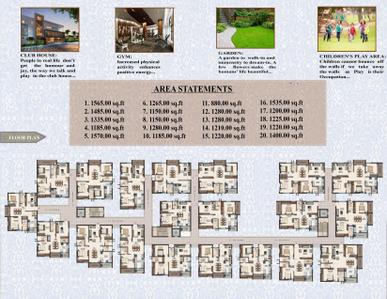 Image of 1150 Sq.ft 2 BHK Apartment / Flat for sale in Golden Sathya Devaki Residency, LB Nagar, Hyderabad for Rs. 9550000
