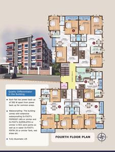 Image of 1289 Sq.ft 3 BHK Apartment / Flat for sale in 7th Sky Apartment, Chandrasekharpur, Bhubaneswar for Rs. 14900000
