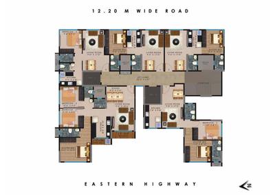 Image of 390 Sq.ft 1 BHK Apartment / Flat for sale in Peak 25, Vikhroli East, Mumbai for Rs. 9000000