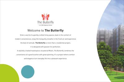 Image of 1374 Sq.ft 3 BHK Apartment / Flat for sale in Vishwa The Butterfly, Moshi, Pune for Rs. 6875000