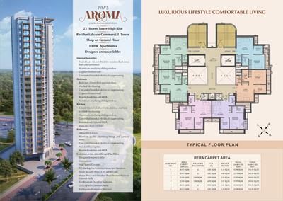 Image of 550 Sq.ft 1 BHK Apartment / Flat for sale in JVM Aroma, Kasarvadavali, Thane for Rs. 4299999