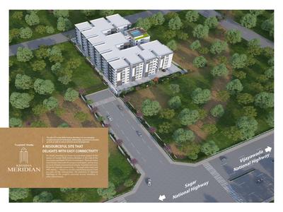 Image of 1420 Sq.ft 3 BHK Apartment / Flat for sale in Trusted Walls Krishna Meridian, B N Reddy Nagar, Hyderabad for Rs. 10000000