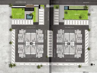 Image of 1710 Sq.ft 3 BHK Apartment / Flat for sale in Ganesh Skyline 2, Gota, Ahmedabad for Rs. 7200000