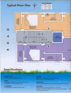 Image of 2100 Sq.ft 4 BHK Apartment / Flat for sale in Rohra Tirath Waterfront, Lake Town, Kolkata for Rs. 12500000