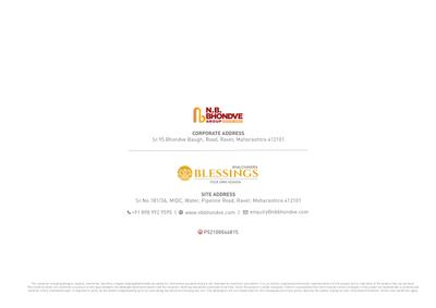 Image of 1120 Sq.ft 2 BHK Apartment / Flat for sale in N B Bhalchandra Blessings, Ravet, Pune for Rs. 8000000