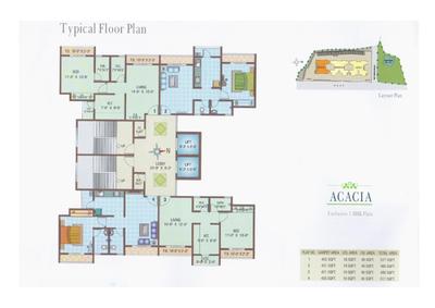 Image of 650 Sq.ft 1 BHK Apartment / Flat for sale in Cosmos Empress Park, Kasarvadavali, Thane for Rs. 7000000