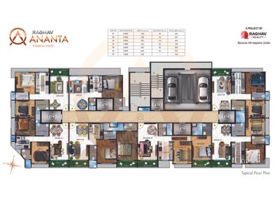 Image of 723 Sq.ft 2 BHK Apartment / Flat for sale in Raghav Ananta, Vikhroli East, Mumbai for Rs. 14000000