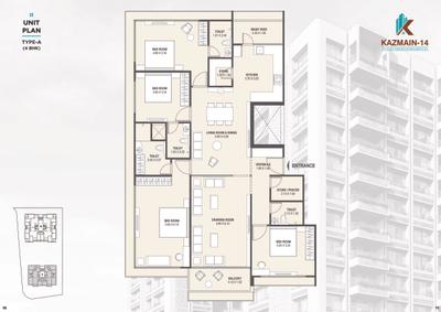 Image of 2358 Sq.ft 3 BHK Apartment / Flat for sale in Ameen Kazmain 14, Juhapura, Ahmedabad for Rs. 18500000