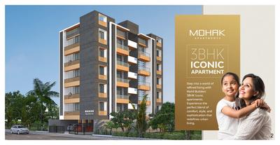 Image of 968 Sq.ft 3 BHK Apartment / Flat for sale in Mohil Mohak Apartment, Maninagar, Ahmedabad for Rs. 9500000
