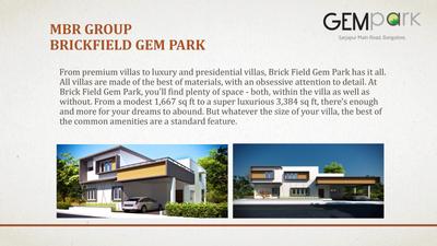 Image of 1991 Sq.ft Residential Plot / Land for sale in The Address Gempark Address, Gudighattanahalli, Bengaluru for Rs. 16500000