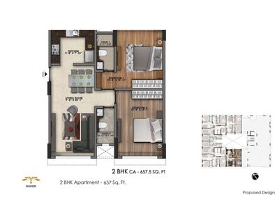 Image of 1550 Sq.ft 3 BHK Apartment / Flat for sale in Sugee Preksha, Dadar East, Mumbai for Rs. 47500000