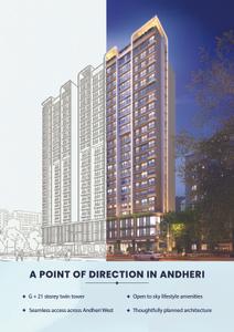 Image of 992 Sq.ft 2 BHK Apartment / Flat for sale in Poonam Polaris, Andheri West, Mumbai for Rs. 26100000