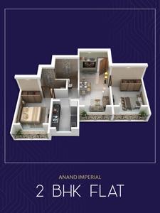 Image of 770 Sq.ft 2 BHK Apartment / Flat for sale in Anand Imperial, Kalyan West, Kalyan for Rs. 5200000