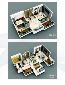 Image of 1000 Sq.ft 2 BHK Apartment / Flat for sale in Mayuri Infinity, Handewadi, Pune for Rs. 5500000