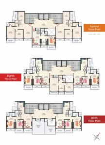 Image of 1230 Sq.ft 2 BHK Apartment / Flat for sale in Shyam Imperial Heights, Kamothe, Navi Mumbai for Rs. 13000000
