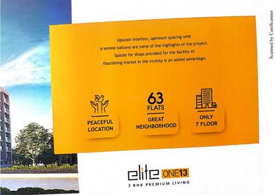 Image of 1836 Sq.ft 3 BHK Apartment / Flat for sale in Maruti Elite One 13, Gota, Ahmedabad for Rs. 10000000