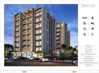 Image of 1260 Sq.ft 2 BHK Apartment / Flat for sale in Yash Divya Exotica, Gota, Ahmedabad for Rs. 6800000