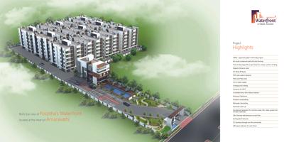 Image of 1050 Sq.ft 2 BHK Apartment / Flat for sale in JK Poojithas Waterfront, Tadepalli, Vijayawada for Rs. 5650000