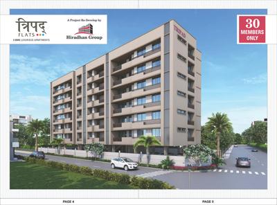 Image of 1890 Sq.ft 3 BHK Apartment / Flat for sale in Hiradhan Tripad Flat, Paldi, Ahmedabad for Rs. 14500000