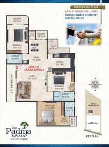 Image of 2090 Sq.ft 3 BHK Apartment / Flat for sale in Sai Ganesh Sri Padma Nivas, RR Nagar, Bengaluru for Rs. 20900000