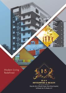 Image of 960 Sq.ft 2 BHK Apartment / Flat for sale in H And S Shivalik Tower, Sector 73, Noida for Rs. 3400000