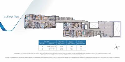Image of 1295 Sq.ft 3 BHK Apartment / Flat for sale in Merlin Ivy, Phool Bagan, Kolkata for Rs. 20600000