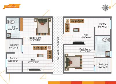 Image of 365 Sq.ft 1 BHK Apartment / Flat for sale in Aur Urban Lake Front, Narsingi, Hyderabad for Rs. 3200000