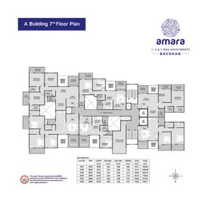 Image of 1050 Sq.ft 2 BHK Apartment / Flat for sale in Siddh Amara Phase II, Bavdhan, Pune for Rs. 8700000