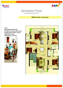 Image of 1250 Sq.ft 4 BHK Builder Floor for sale in Sare Spring View Heights, Lal Kuan, Ghaziabad for Rs. 8000000