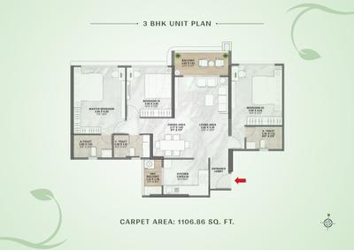 Image of 2527 Sq.ft 4 BHK Apartment / Flat for sale in Venkatesh Vanaya wing I And J Phase 2, Kharadi, Pune for Rs. 24500000