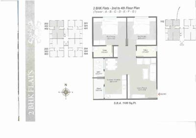Image of 1050 Sq.ft 3 BHK Apartment / Flat for sale in Ambica Kishan Glory, Bill, Vadodara for Rs. 5000000