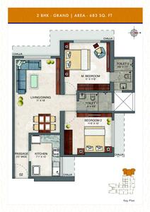 Image of 820 Sq.ft 2 BHK Apartment / Flat for sale in ASHAR MAPLE BIRCH, Mulund West, Mumbai for Rs. 17300000