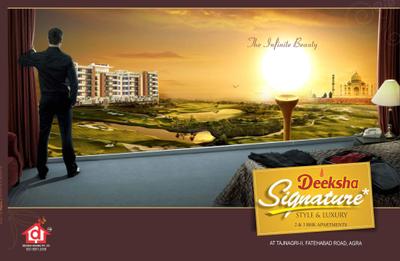Image of 1631 Sq.ft 3 BHK Apartment / Flat for sale in Deeksha Signature, Tajganj, Agra for Rs. 6000000
