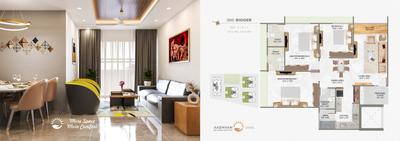 Image of 1750 Sq.ft 3 BHK Apartment / Flat for sale in Aadhvan Shine, Bopal, Ahmedabad for Rs. 8200000