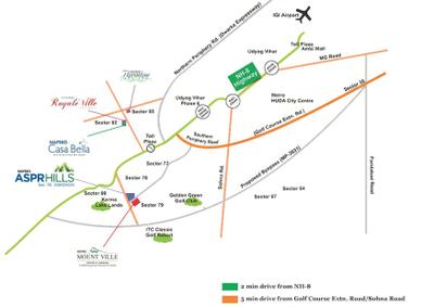 Image of 115 Sq.ft Residential Plot / Land for sale in Mapsko Aspr Hills, Sector 78, Gurgaon for Rs. 28200000