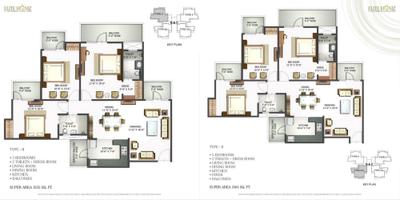 Image of 1317 Sq.ft 2.5 BHK Apartment / Flat for sale in Golfgreen Elite Homz, Sector 77, Noida for Rs. 17500000