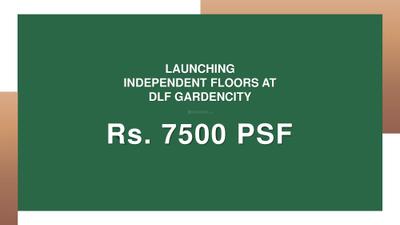 Image of 1944 Sq.ft 3 BHK Builder Floor for sale in DLF Gardencity Arcade, Sector 92, Gurgaon for Rs. 23000000