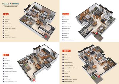 Image of 1120 Sq.ft 2 BHK Apartment / Flat for sale in Nexus Westpride, Punawale, Pune for Rs. 6500000