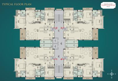 Image of 2145 Sq.ft 3 BHK Apartment / Flat for sale in Vastu City Rameshwaram Phase 2, Pragati Vihar, Indore for Rs. 14000000