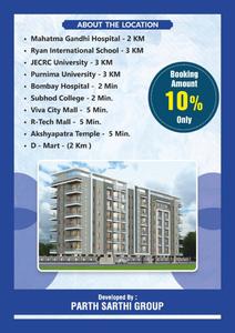 Image of 950 Sq.ft 2 BHK Apartment / Flat for sale in Parth Platinum, Jagatpura, Jaipur for Rs. 4200000