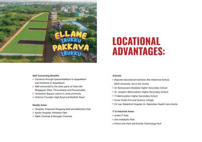 Image of 2095 Sq.ft Residential Plot / Land for sale in Nova Platina Extension, Porur, Chennai for Rs. 9125000