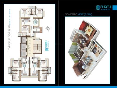 Image of 800 Sq.ft 2 BHK Apartment / Flat for sale in Shreeji Harmony, Mulund West, Mumbai for Rs. 19000000