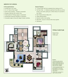 Image of 1300 Sq.ft 3 BHK Apartment / Flat for sale in Neptune Florencia, Mulund West, Mumbai for Rs. 32000000