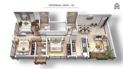 Image of 1015 Sq.ft 3 BHK Apartment / Flat for sale in Gruham Yog Aashray, Ghatkopar East, Mumbai for Rs. 33000000