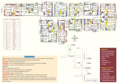 Image of 828 Sq.ft 3 BHK Apartment / Flat for sale in Shah Vrindavan Garden, Medinipur Sadar, West Medinipur for Rs. 3700000