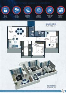 Image of 798 Sq.ft 2 BHK Apartment / Flat for sale in Happy Home Sarvoday Marvel, Kalyan West, Kalyan for Rs. 5495998