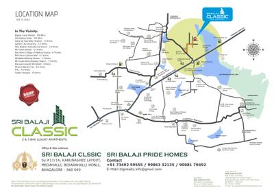 Image of 1559 Sq.ft 3 BHK Apartment / Flat for sale in Sri Balaji Classic, Medahalli, Bengaluru for Rs. 9500000
